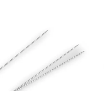 Tű gyöngyökre hajlított - nikkel (30 db-os csomagolás)