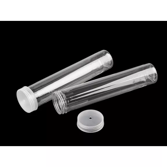 Műanyag tubus gombtartó Ø30 mm - 1 (16 cm) átlátszó (12 db-os csomagolás) Műanyag tubus gombtartó Ø30 mm - 1 (16 cm) átlátszó (12 db-os csomagolás)