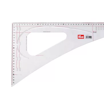  Szabó vonalzó  / méter Prym 60 cm-es - átlátszó (3 db-os csomagolás)