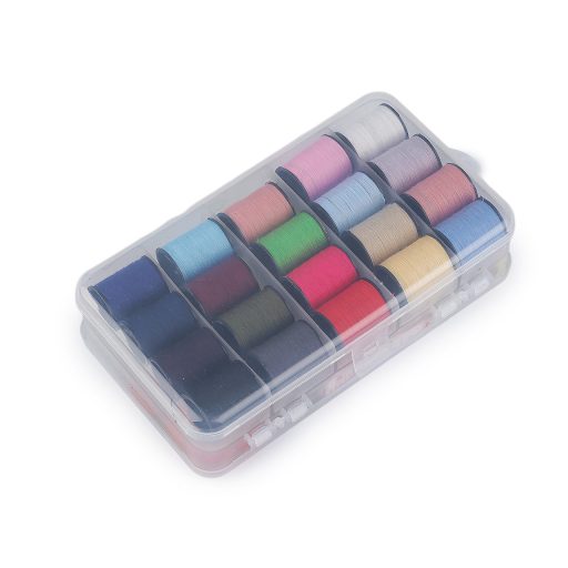 Varrókészlet átlátszó műanyag dobozban