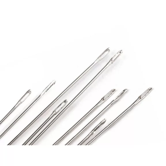 Gyöngyfűző tű 120 mm - nikkel (10 zacskó) Gyöngyfűző tű 120 mm - nikkel (10 zacskó)
