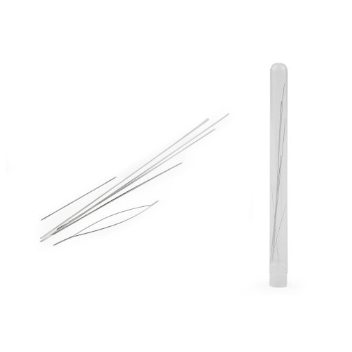 Összecsukható tű gyöngyfűzéshez méretkeverékhez 6 db tubusban
