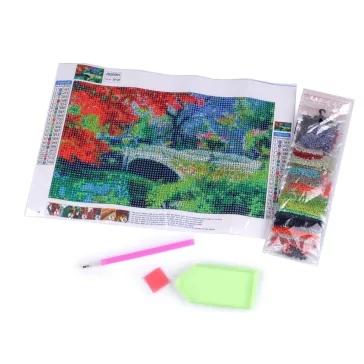 Gyémánt festés 20x30 cm - 5 lásd a képen táj (1 szett)