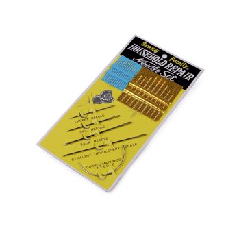 Kárpitos kézi varrótű készlet aranyvégű