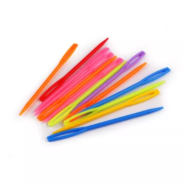 Műanyag kézitűk 7 cm tompa - mix (300 db-os csomagolás)