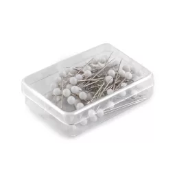 Gombostű műanyag fejű 32 mm-es fehér