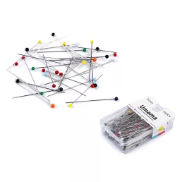 Üvegfejű gombostű patschwork hossza 38 mm