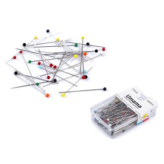 Üvegfejű gombostű patschwork hossza 38 mm