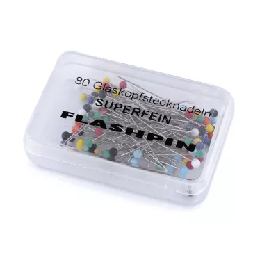 Gombostű üvegfejű, hossza 34 mm - mix (10 doboz)