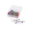 Dísz gombostű készlet - 40 mm gyöngyház fejű - 2 multicolor (1 doboz)