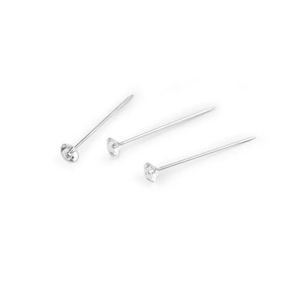 Rozsdamentes acél dísz gombostű 38 mm démánt - Transparent (1 doboz) Rozsdamentes acél dísz gombostű 38 mm démánt - Transparent (1 doboz)