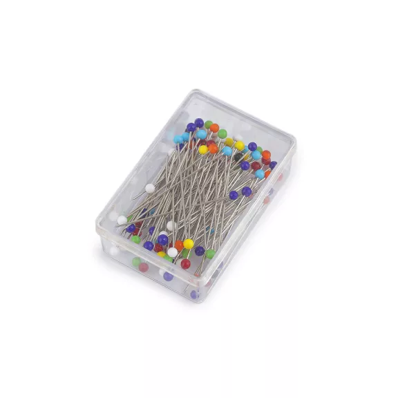 Üvegfejű gombostű hossz 37 mm - mix (20 doboz) Üvegfejű gombostű hossz 37 mm - mix (20 doboz)