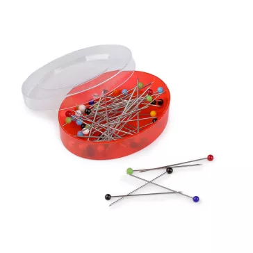 Üvegfejű gombostű hossz 33 mm - mix (48 doboz)