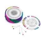 Körben színes műanyag fejű vas gombostű hossz 37 mm - mix (36 rozetta) Körben színes műanyag fejű vas gombostű hossz 37 mm - mix (36 rozetta)
