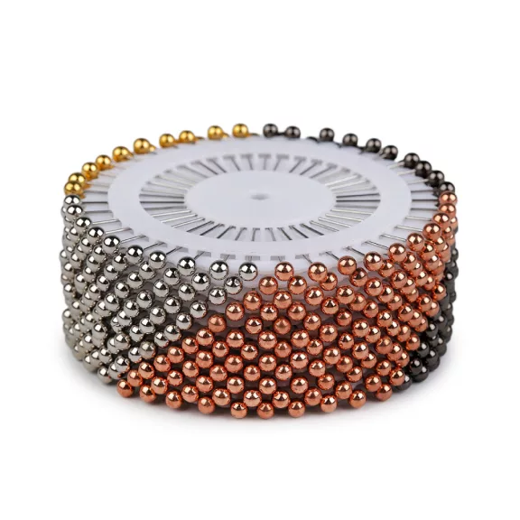 Gombostű készlet kerek metál fejjel hossz 37 mm - mix (12 rozetta) Gombostű készlet kerek metál fejjel hossz 37 mm - mix (12 rozetta)