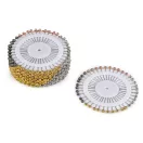 Gombostű készlet kerek metál fejjel hossz 37 mm - mix (36 rozetta) Gombostű készlet kerek metál fejjel hossz 37 mm - mix (36 rozetta)