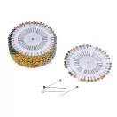 Gombostű készlet kerek metál fejjel hossz 37 mm - mix (36 rozetta) Gombostű készlet kerek metál fejjel hossz 37 mm - mix (36 rozetta)