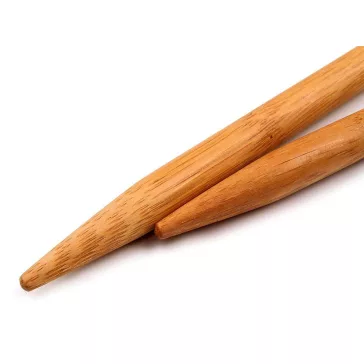 Bambusz egyenes kötőtű 10-es - 1 sötét bambusz (4 pr)