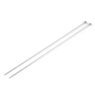 Egyenes kötőtű 2; 2,5; 3 -as - 3 mm ezüst (5 pr)