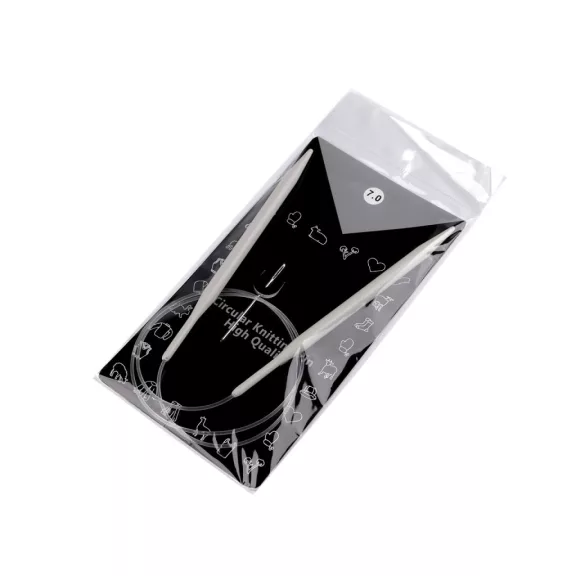 Körkötőtű 4,5; 5; 5,5; 6; 7; 8-as - 7 mm ezüst (1 db-os csomagolás) Körkötőtű 4,5; 5; 5,5; 6; 7; 8-as - 7 mm ezüst (1 db-os csomagolás)