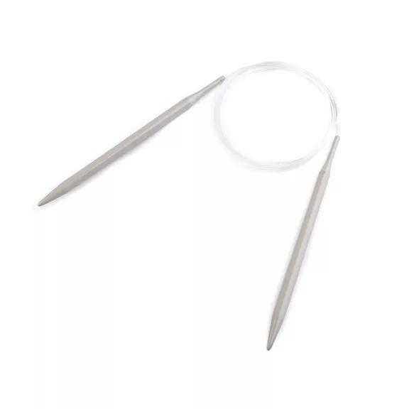 Körkötőtű 4,5; 5; 6; 7. - 7 mm ezüst (1 db-os csomagolás) Körkötőtű 4,5; 5; 6; 7. - 7 mm ezüst (1 db-os csomagolás)