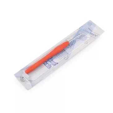   Szilikon nyelű horgolótű 2,5 méret; 2; 2,5; 3; 3,5; 4; 53; 3.5 - 1 (2,5 mm) véletlen. színek (12 db-os csomagolás)