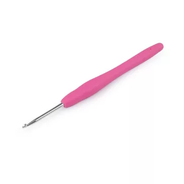   Szilikon nyelű horgolótű 2,5 méret; 2; 2,5; 3; 3,5; 4; 53; 3.5 - 2 (3 mm) véletlen. színek (1 db-os csomagolás)