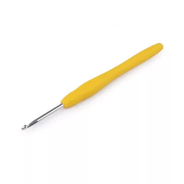  Szilikon nyelű horgolótű 2,5 méret; 2; 2,5; 3; 3,5; 4; 53; 3.5 - 3 (3,5 mm) véletlen. színek (12 db-os csomagolás)