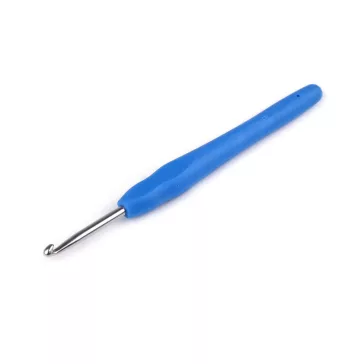   Szilikon nyelű horgolótű 2,5 méret; 2; 2,5; 3; 3,5; 4; 53; 3.5 - 7 (4 mm) véletlen. színek (6 db-os csomagolás)