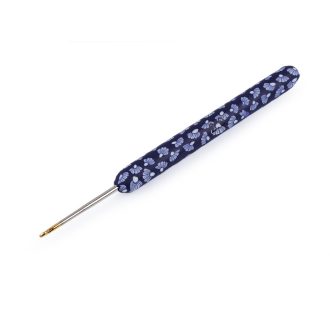 Horgolótű szilikon nyelű, aranyhegyű