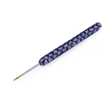   Horgolótű szilikon nyelű, aranyhegyű - 7 (2 mm) blue dark (1 db-os csomagolás)