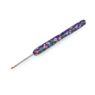   Horgolótű szilikon nyelű, aranyhegyű - 8 (2,25 mm) lila (1 db-os csomagolás)