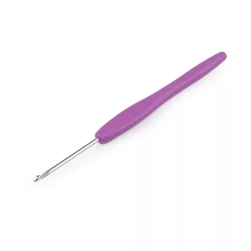   Horgolótű szilikon nyeles méretek 2,6 - 6-ig - 2 (3 mm) véletlen. színek (1 db-os csomagolás)