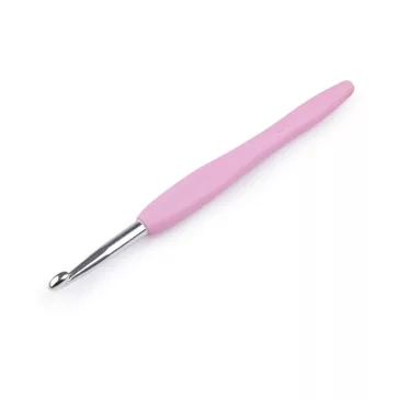   Horgolótű szilikon nyeles méretek 2,6 - 6-ig - 8 (6 mm) véletlen. színek (1 db-os csomagolás)