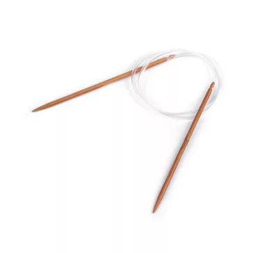  Bambusz körkötőtű 3; 3,5; 4; 4,5; 5; 5,5; 6; 6,5; 7; 8 - 3 (4 mm) sötét bambusz (1 db-os csomagolás)