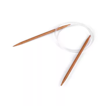   Bambusz körkötőtű 3; 3,5; 4; 4,5; 5; 5,5; 6; 6,5; 7; 8 - 5 (5 mm) sötét bambusz (1 db-os csomagolás)