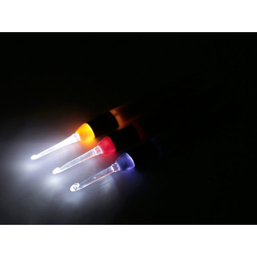 Világítós horgolótű 3; 4; 5 -ös