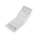 Ergonomikus horgolótű készlet, rózsa virág - 2 kék (1 szett)