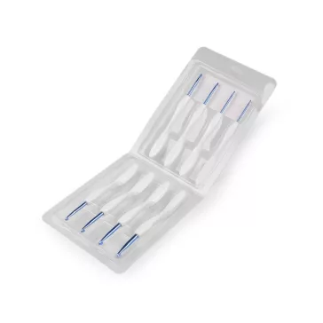   Ergonomikus horgolótű készlet, rózsa virág - 2 kék (1 szett)