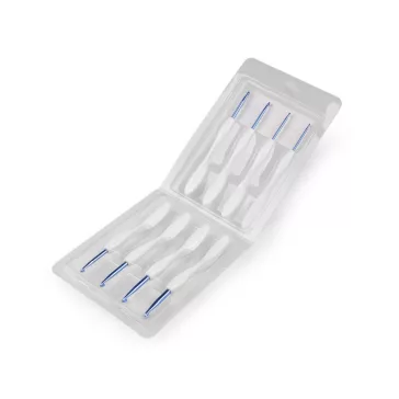   Ergonomikus horgolótű készlet, rózsa virág - 2 kék (3 szett)
