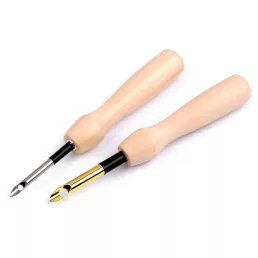   Mágikus tű hímzőtoll – punch fa nyelű Ø3,5 mm, Ø5 mm