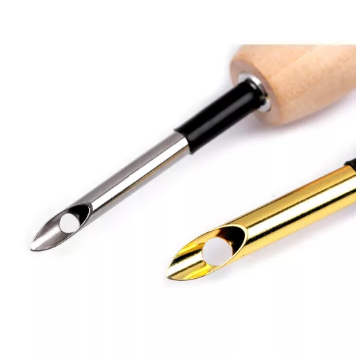 Mágikus tű hímzőtoll – punch fa nyelű Ø3,5 mm, Ø5 mm