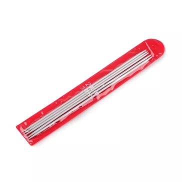  Alu kesztyű zokni kötőtű 2; 2,5; 3; 3,5; 4; 4,5; 5 - 3 (3 mm) nikkel (5 szett)