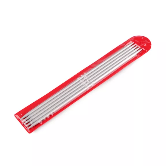 Alu kesztyű zokni kötőtű 2; 2,5; 3; 3,5; 4; 4,5; 5 - 5 (4 mm) nikkel (5 szett) Alu kesztyű zokni kötőtű 2; 2,5; 3; 3,5; 4; 4,5; 5 - 5 (4 mm) nikkel (5 szett)