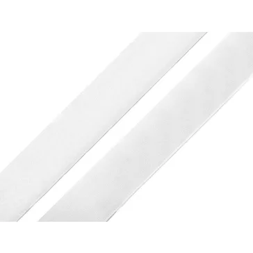   Tépőzár hurkos + bolyhos oldal öntapadós 20 mm - fehér (600 m-os csomagolás)