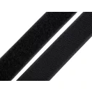 Tépőzár horog + plüss szélessége 30 mm komplett - 2 fekete Tépőzár horog + plüss szélessége 30 mm komplett - 2 fekete