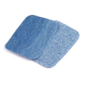   Felvasalható folt farmeranyag 7,6x4,9 cm - 1 világoskék (5 zacskó)