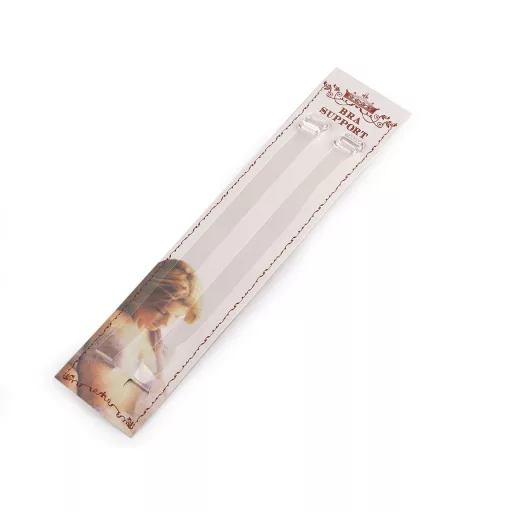 Szilikon melltartópánt 10 mm, műanyag kapocs