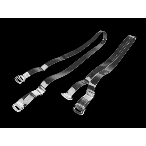 Szilikon melltartópánt 10 mm, műanyag kapocs