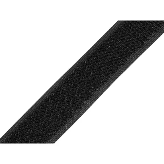 Tépőzár hurkos oldal 20 mm - fekete (25 m-es csomagolás) Tépőzár hurkos oldal 20 mm - fekete (25 m-es csomagolás)